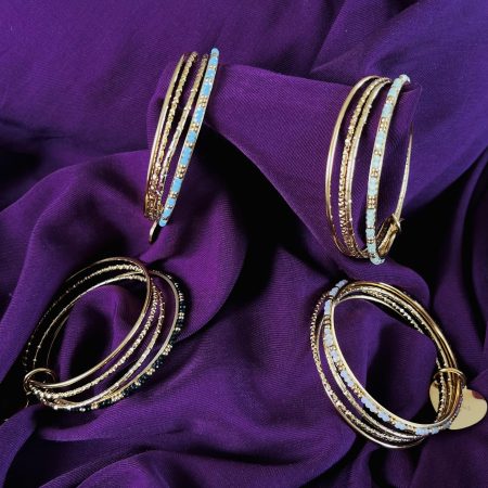 Quadra Élégance - Set de 4 Bracelets Empilables